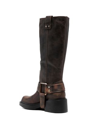 Stivali Saddle in pelle di vitello marrone VIC MATIE' | 1F2354DF06F050310BISCUIT